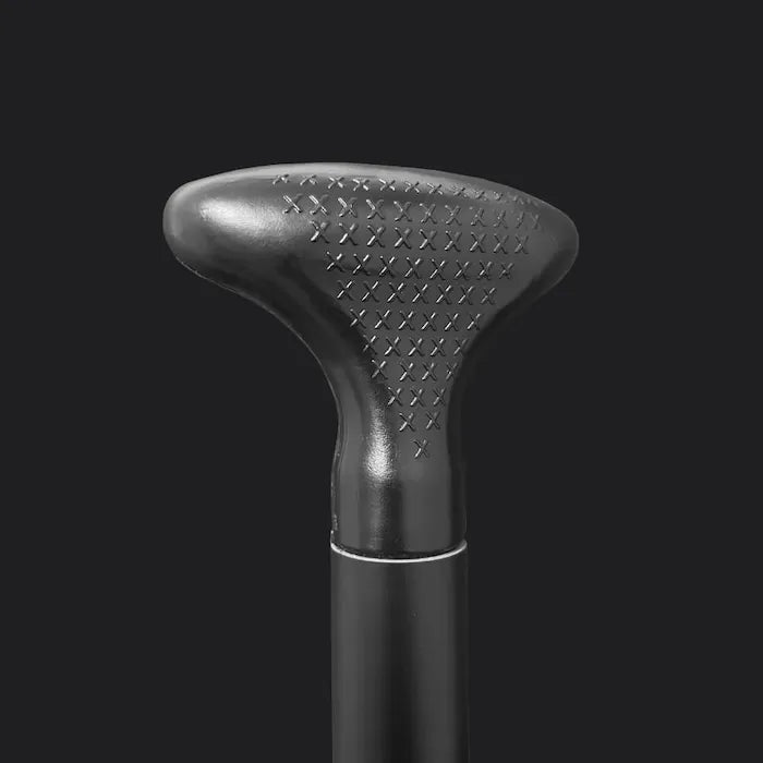 Ergonomisch geformter Griff mit rutschfester Textur für bequemes Paddeln