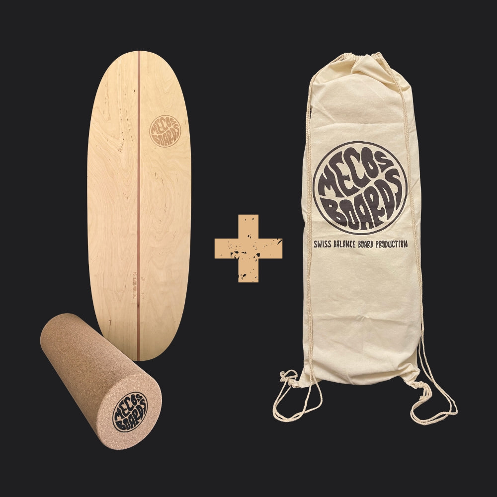 THE TWIN - TIPPER BALANCE BOARD mit Boardbag - MECOS BOARDS