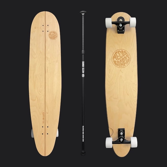 Landpaddling Board mit Paddle – Surf-Training für die Strasse