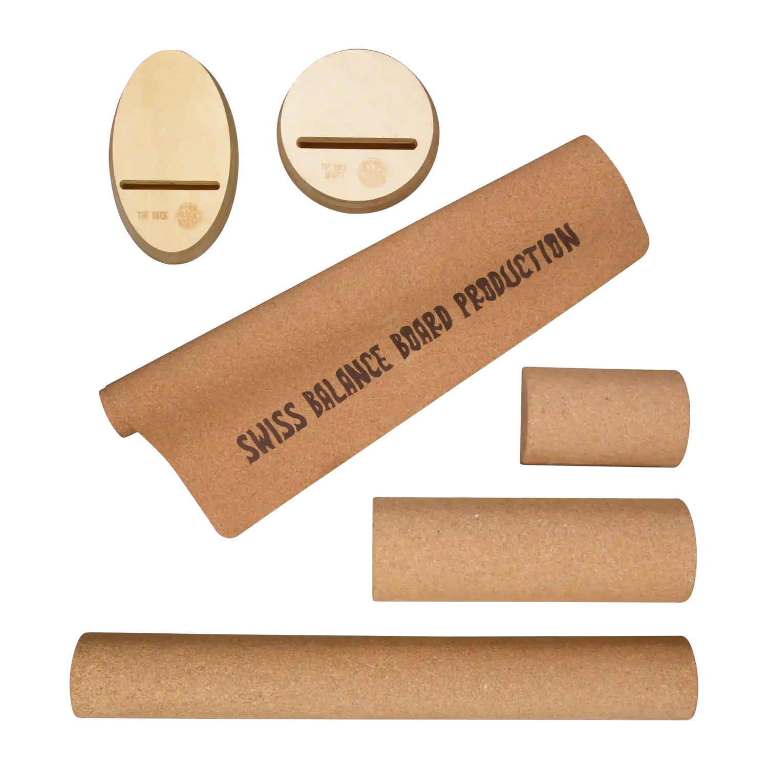 MECOS BOARDS Zubehör – Korkrolle, Korkmatte und Board Ständer für Balance Boards