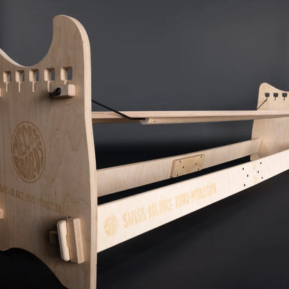 MECOS BOARDS The Balance Trainer Pro – Handgefertigte Aufhängung & Seilspannung, Swiss Made Surf Balance Trainer