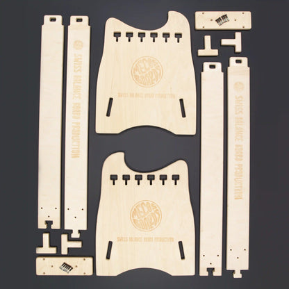 MECOS BOARDS The Balance Trainer Pro – Alle Einzelteile Übersicht, Aufbau in unter 5 Minuten, Swiss Made