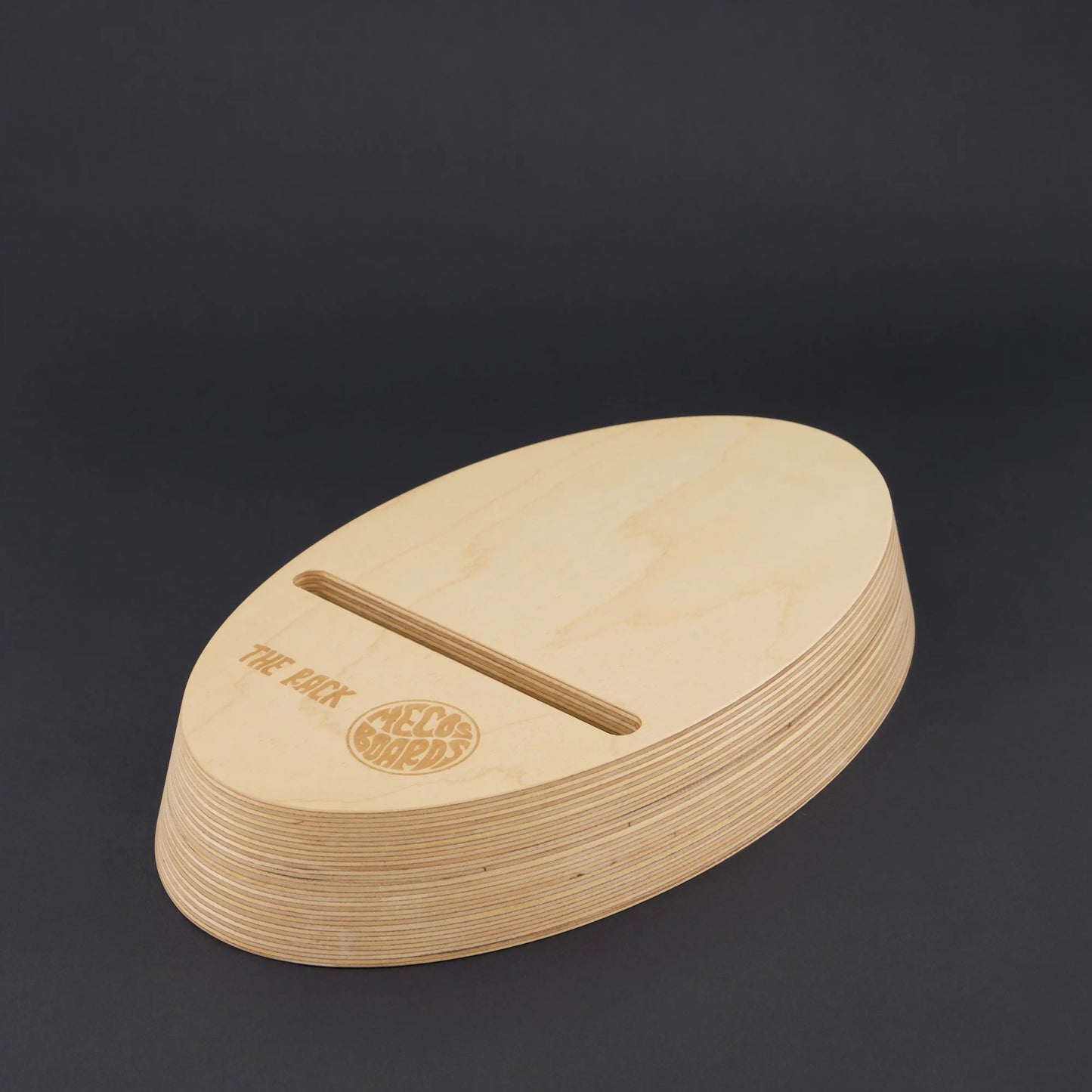 Balance Board Ständer THE RACK aus Restholz der Boardausschnitte – Zero Waste Swiss Made, MECOS BOARDS