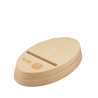 MECOS BOARDS The Rack – Balance Board Ständer aus Zero Waste Birkenholz, Swiss Made, für Surfer & Twin-Tipper