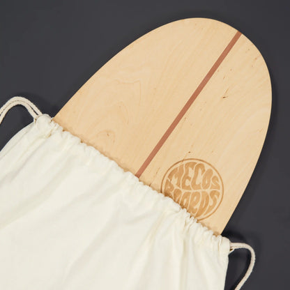 MECOS BOARDS Twin-Tipper Balance Board mit Boardbag und Korkrolle – vollständiger Lieferumfang