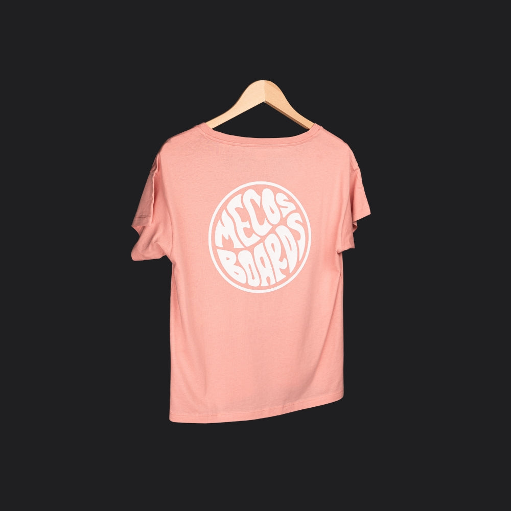Surfiges T-Shirt für Frauen canyon pink von MECOS BOARDS