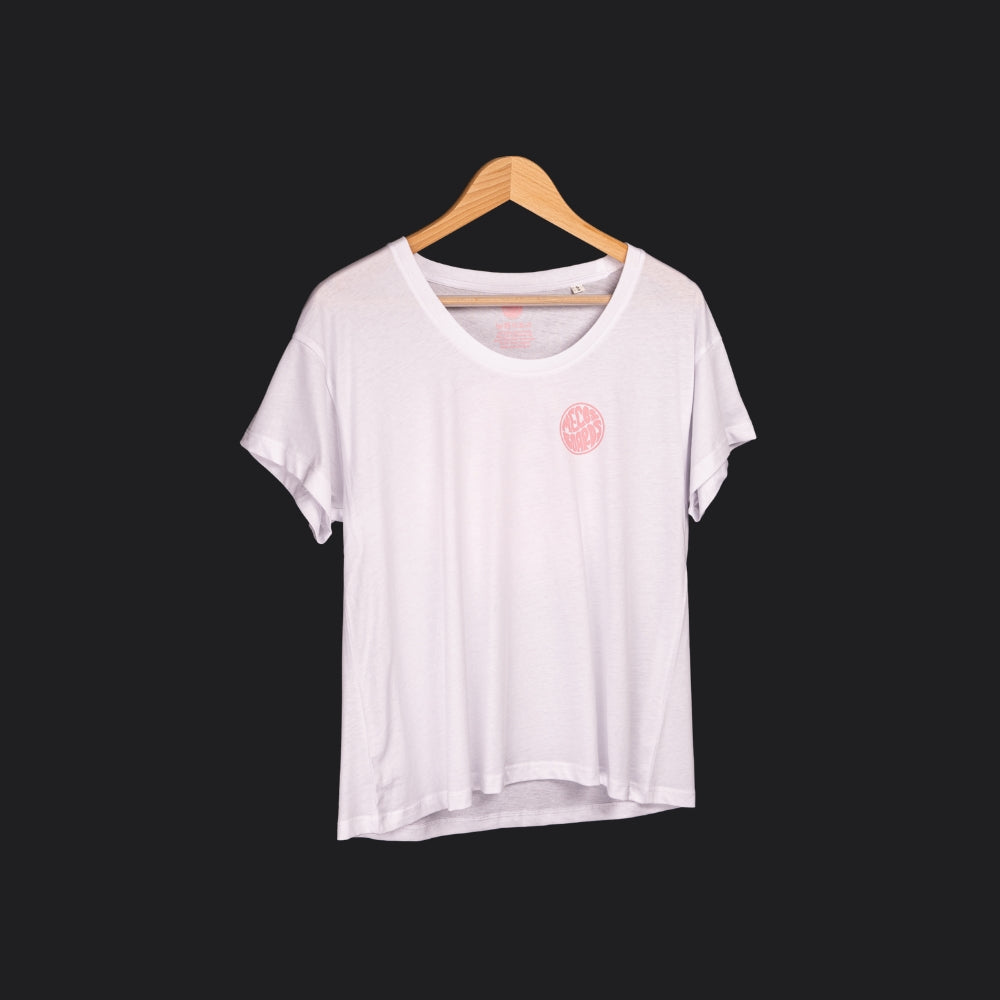 Surfiges T-Shirt für Frauen weiss von MECOS BOARDS