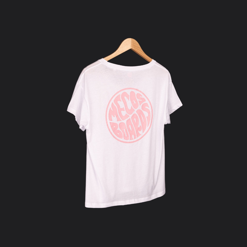 Surfiges T-Shirt für Frauen weiss von MECOS BOARDS