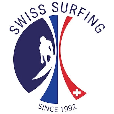 Swiss Surfing Logo – Prize Giving Partner von Mecos Board, Surf Community Schweiz, nationale und internationale Surf Events