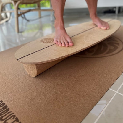 BALANCE BOARD & YOGA KORKMATTE - MECOS BOARDS